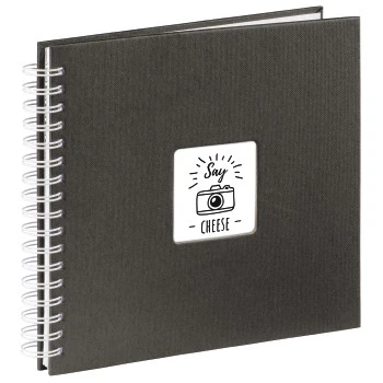 Spiral-Album "Fine Art", 28x24 cm, 50 weiße Seiten, Schwarz