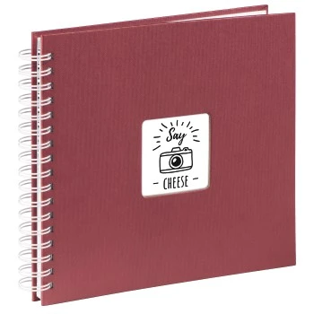 Spiral-Album "Fine Art", 28x24 cm, 50 weiße Seiten, Bordeaux