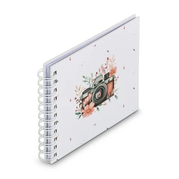 Spiral-Album "Cam", 18,5x15 cm, 30 weiße Seiten