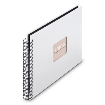 Spiral-Album "Fine Art", 28x24 cm, 50 schwarze Seiten, Weiß