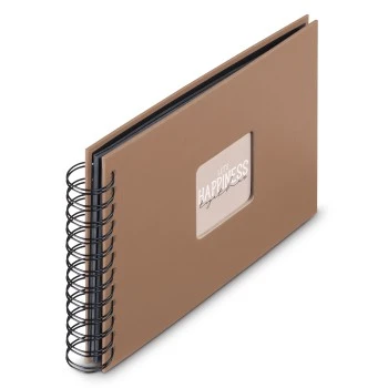 Spiral-Album "Fine Art", 24x17 cm, 50 schwarze Seiten, Mousse