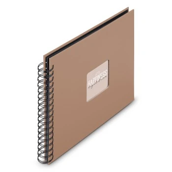 Spiral-Album "Fine Art", 28x24 cm, 50 schwarze Seiten, Mousse