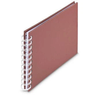 Spiral-Album "Fine Art", 18,5x15 cm, 30 wei&szlig;e Seiten, Terra