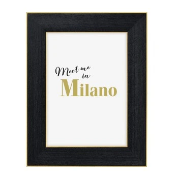 Porträtrahmen "Milano", Schwarz, 13 x 18 cm