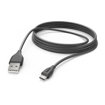 Kabel do ładowania i synchronizacji, mikro USB, 3 m, czarny