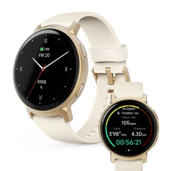 Smartwatch "Arion", GPS, AMOLED 43 mm, IP68 + 3 ATM, Telefonfunktion, Gold