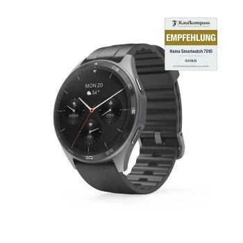 Smartwatch "7010", GPS, AMOLED 47 mm, Telefonfunktion, wasserdicht, Anthr.