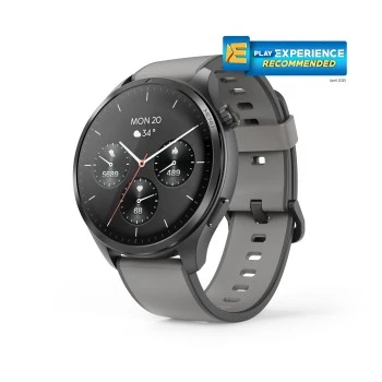 Smartwatch "9000", GPS, Musikspeicher, AMOLED 47 mm, wasserdicht, Anthr.