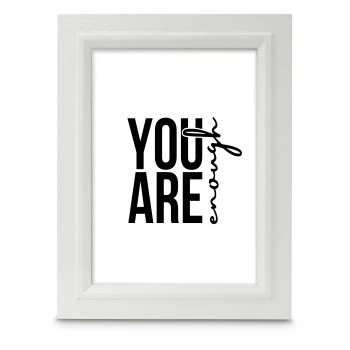 Drewniana ramka „Chic”, biała, 15 x 20 cm