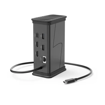 USB-C-Hub "Connect2Office Black", 9 Ports, 2x HDMI™, USB-A, USB-C, LAN