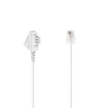 DSL-Box-Kabel, TAE-F-Stecker - Modular-Stecker 8p2c, 10 m, Weiß