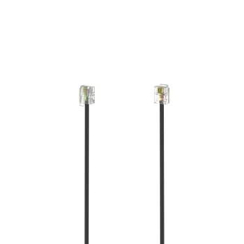 Modularkabel, Stecker 6p4c - Stecker 6p4c, 3 m, Schwarz