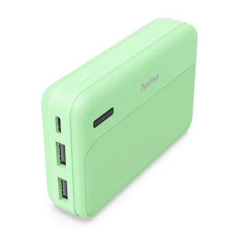 Power Pack "Pocket 10", 10000mAh, Ausgänge: 2x USB-A, Grün