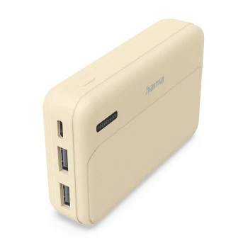 Power Pack "Pocket 10", 10000mAh, Ausgänge: 2x USB-A, Sand