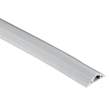 Flexibler Kabelkanal, selbstklebend, halbrund, 180 x 3 x 1 cm, PVC, Grau