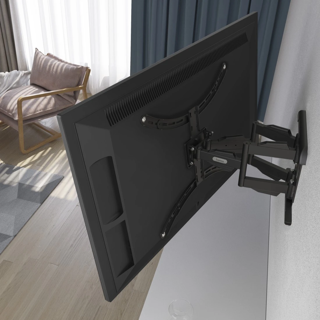 TV Wandhalterung Schwenkbar Für 50-90 Zoll Fernseher, Neigbar