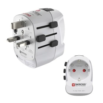 Cestovný adaptér "Pro Light AC 30PD", 3-pólový, 1x USB-C, 1x USB-A, 30 W