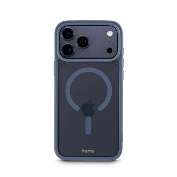 “Frame Protect” Mob. Ph. Case f. iPhone 17 Pro Max, Magnetic, Transp., bl