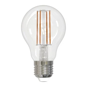 LED žárovka s vláknem, E27, 1521 lm, náhrada za 100 W, baňka A60, čirá, neutrální bílá, stmívatelná