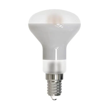LED filament bulb, E14, 400lm replaces 35W, reflector R50, matt, warm white