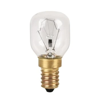 Oven bulb, E14, 300lm 40W, T25 tube, clear, warm white, can be dimmed