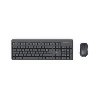 “WKM-100” Wireless Keyboard with Mouse, Wireless, Batteries, black, QWERTY UK