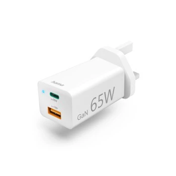 Ładowarka do telefonu USB-C Power Delivery QuickCharge GaN 65W biała