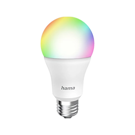 Hama Smarte Lampe E27, 9W, LED, Matter, Globe, RGBW, dimmbar, mit App