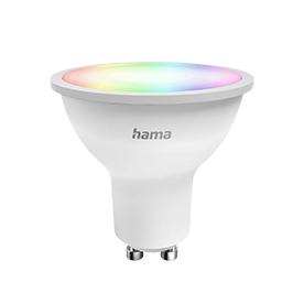 Hama Smarte Lampe GU10, 4,9 W, LED, Matter, Reflektor, RGBW, dimmbar, mit App